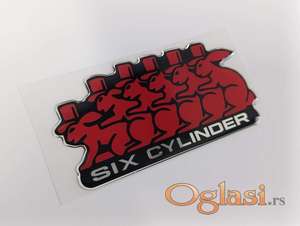 Six cylinder stiker oznaka